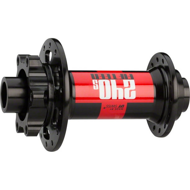 15mm Thru Axle 28h DT Swiss 240S Straight-Pull Front Hub 6-Bolt Disc